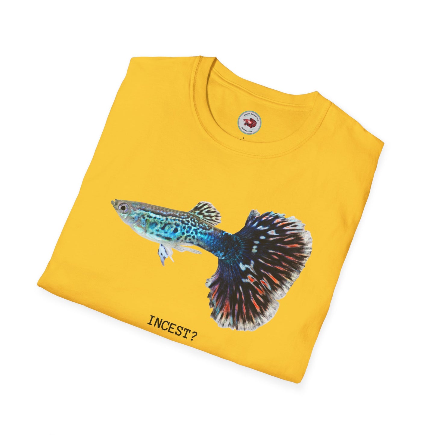 Guppy Line Breeding Unisex Softstyle T-Shirt by ADHD Aquatics