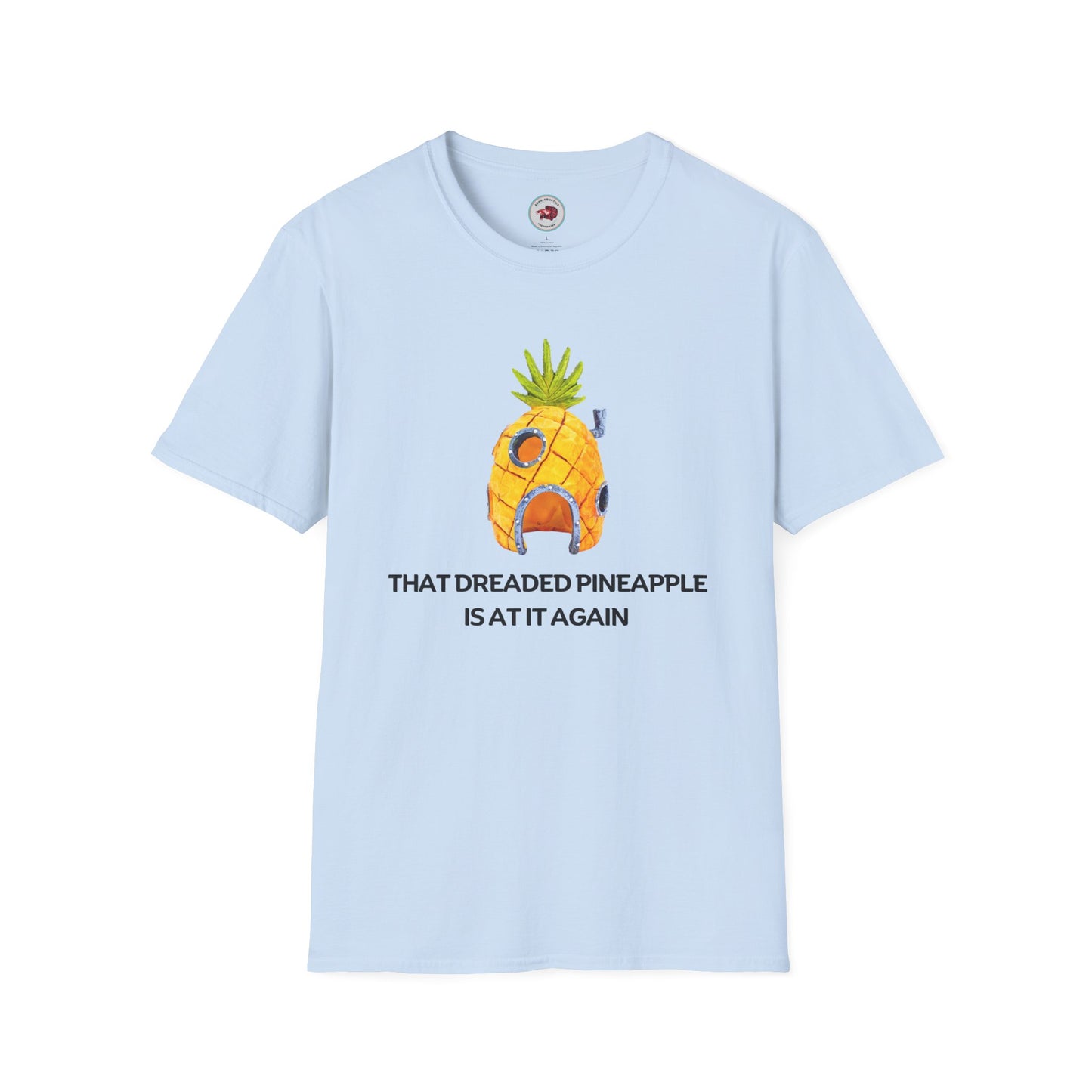 That Dreaded Pineapple Is At It Again Unisex Softstyle T-Shirt by ADHD Aquatics