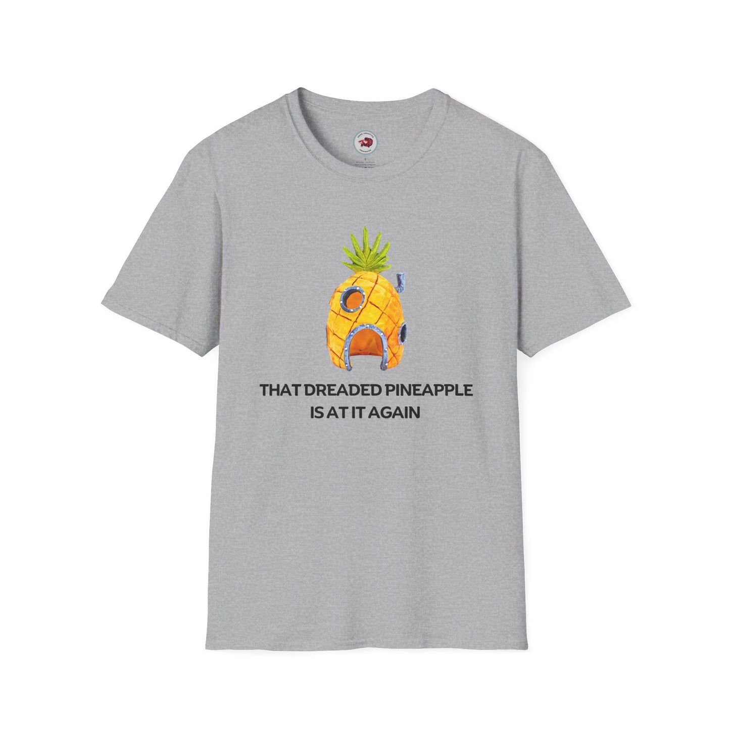 That Dreaded Pineapple Is At It Again Unisex Softstyle T-Shirt by ADHD Aquatics