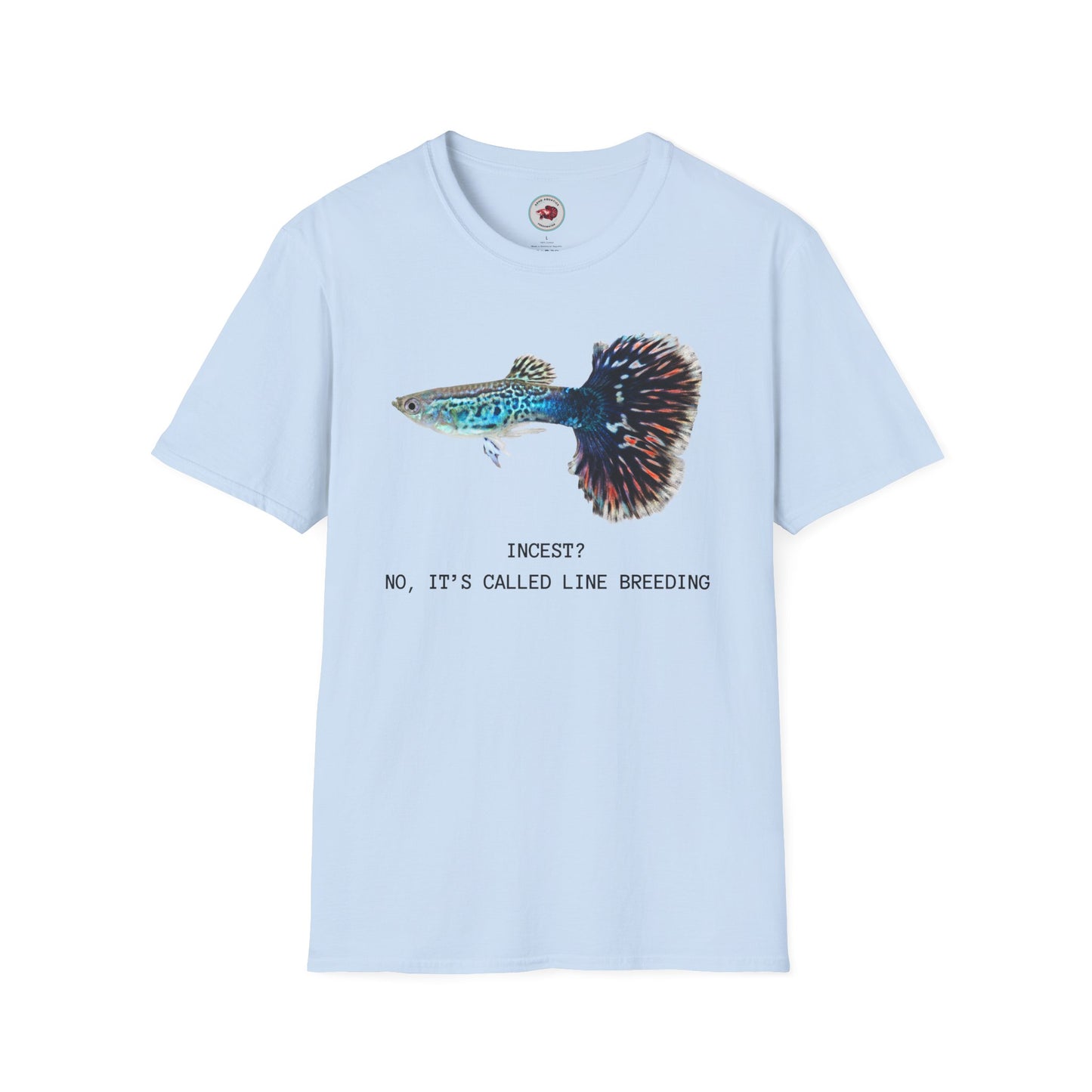 Guppy Line Breeding Unisex Softstyle T-Shirt by ADHD Aquatics